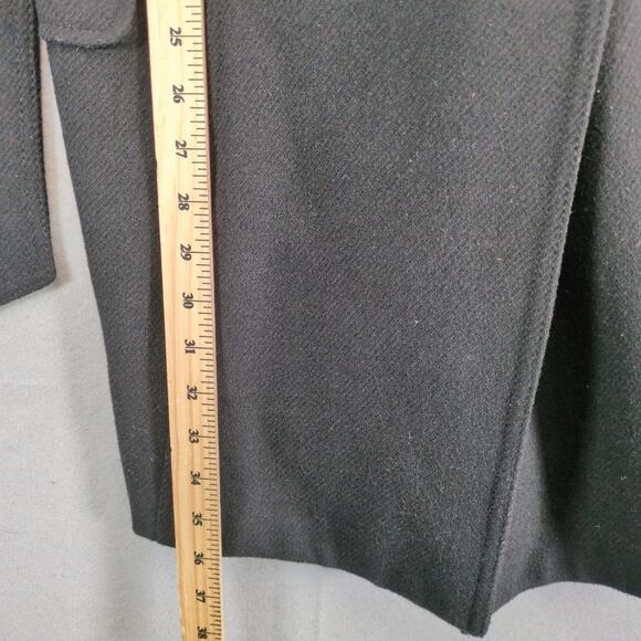 Old Navy Back Pea Coat Women's S Double Breasted, Tie Waist Belt Wool Blend - Picture 10 of 10